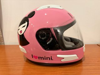 Casco Moto Infantil Integral Rosa