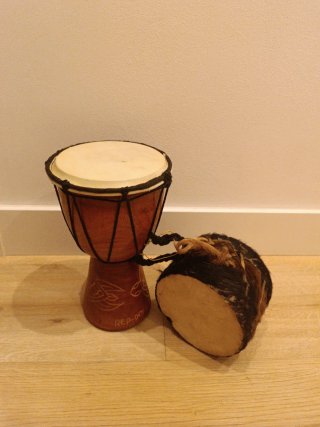 Set de 2 Tambores Decorativos