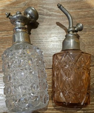 Set de 2 Perfumeros de Cristal Labrado
