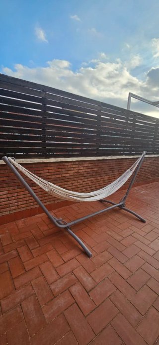 Base de Hamaca Metálica Gris