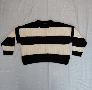 Jersey Stradivarius Rayas Oversize Cropped