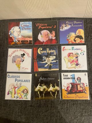 9 CDs originales de Clásicos Populares
