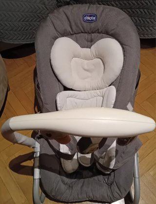 Hamaca Chicco Gris y Blanca