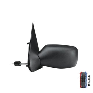 Espejo Completo Mecánico Plano - Derecho - Ford Fiesta 1999-2002