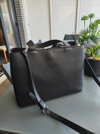 Bolso Grande Negro de Mano y Bandolera
