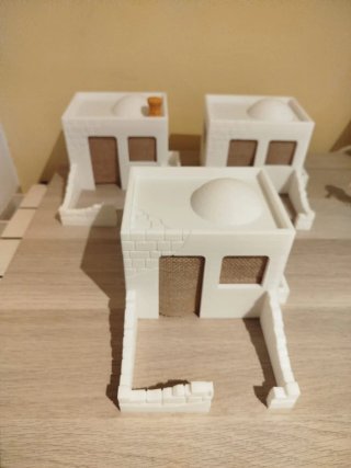 Lote 3 Casas para Belén compatibles con Playmobil