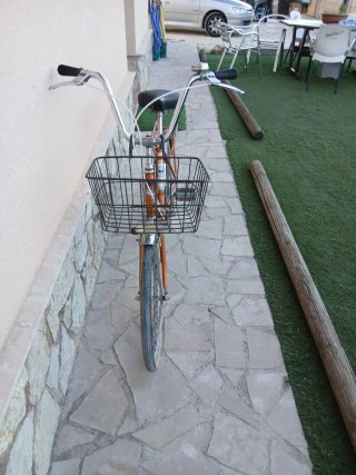 Bicicleta Plegable Vintage Naranja