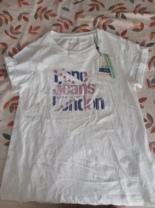 Camiseta Pepe Jeans Blanca Talla XS