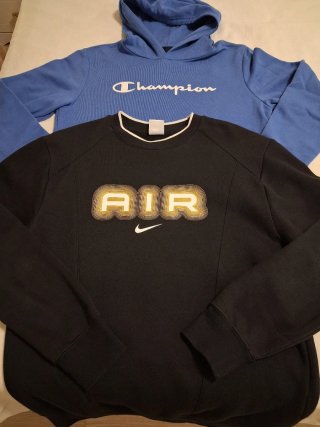2 Sudaderas Nike y Champion Talla S