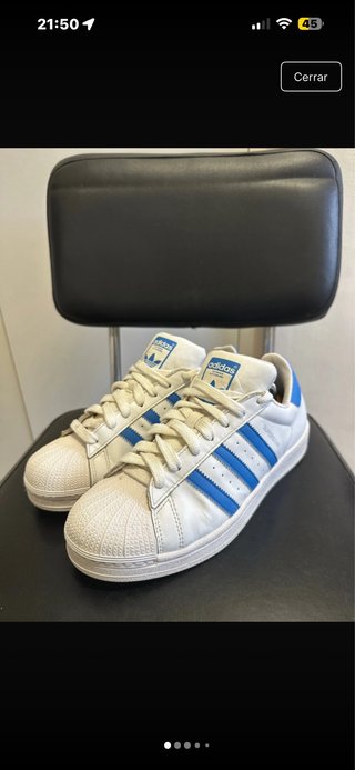 Zapatillas Adidas Superstar Blancas y Azules