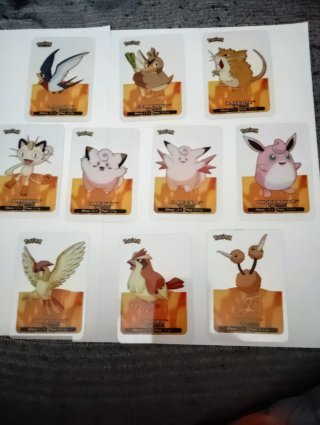 10 Lamincards Pokémon