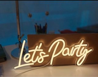 Let's Party - Letrero LED decorativo