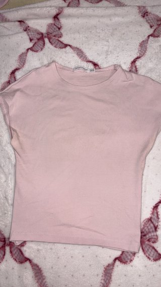 Camiseta Rosa Stradivarius Talla S