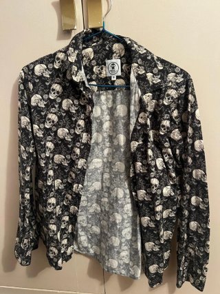 Camisa Mumy Room Estampada Calaveras