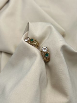 ES066 - Pendientes Vintage Plata 925 Baño en Oro