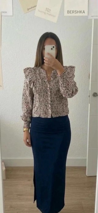 Blusa Mango Teen Estampada Talla XS