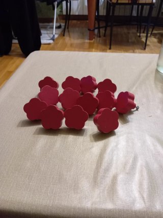 Set de 15 Pomos para Muebles Rosa Fucsia