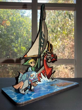 Diorama decorativo Zelda Wind Waker