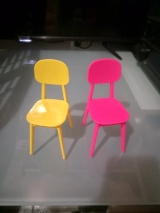 Set de 2 Sillas de Juguete casita de muñecas