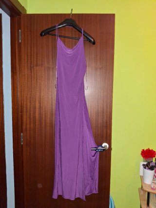 Vestido largo morado