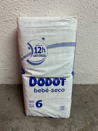 Pañales Dodot Bebé Seco Talla 6 (50 unidades)