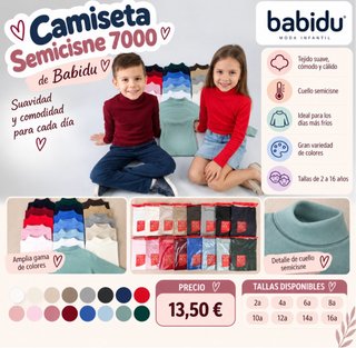 Camiseta Semicisne Infantil Babidu