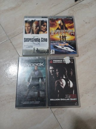 Lote 4 UMD Video para PSP