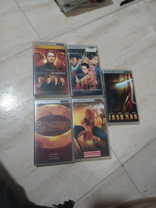 Lote 5 Películas UMD para PSP
