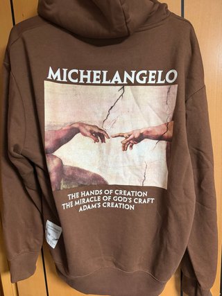 Sudadera Pull&Bear Michelangelo Marrón