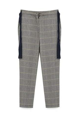 PVP(102€) Pantalón de vestir a cuadros con franja