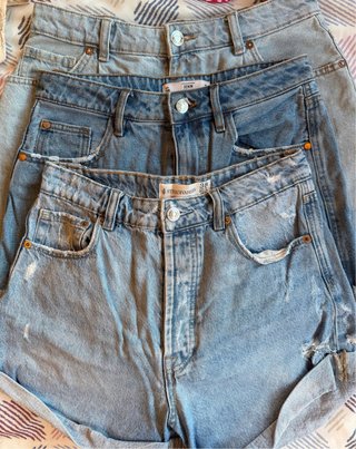 Pack 3 Pantalones Vaqueros Cortos Talla 38