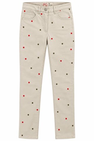 PVP(124€) - Pantalón beige estampado Purificación