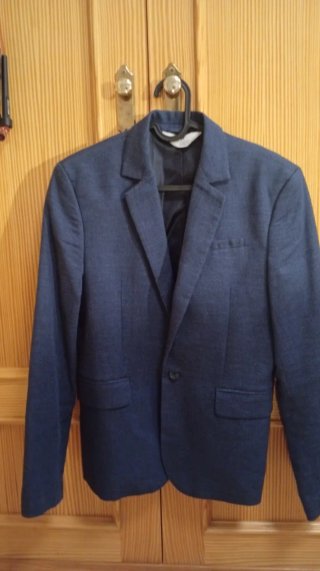 Chaqueta de traje azul marino para niño