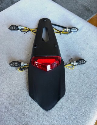 Portamatriculas + 4 Intermitentes led moto NUEVOS