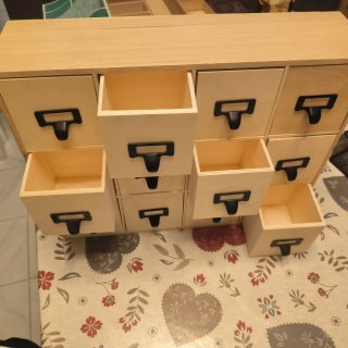 Mueble Organizador de Madera con Cajones