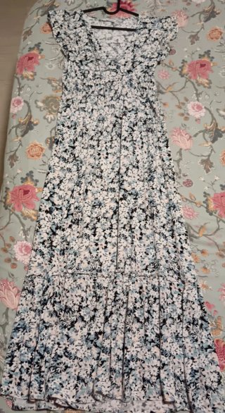 Vestido largo estampado