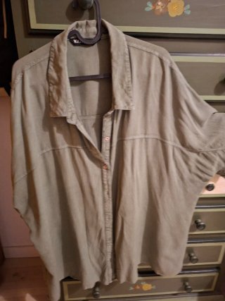Camisa Oversize Verde Oliva