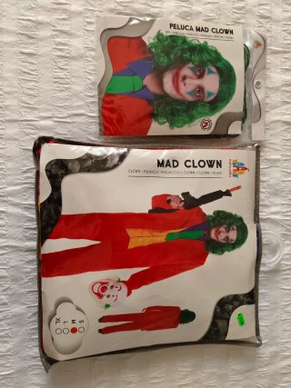 Disfraz Joker Mad Clown Talla M