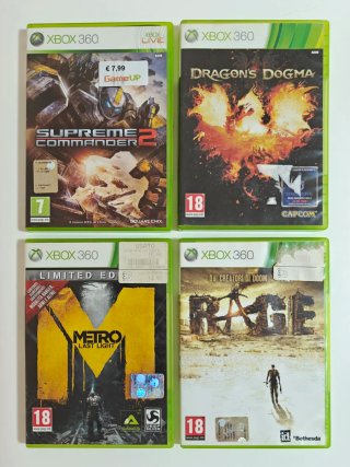 Lotto di 4 giochi Xbox 360