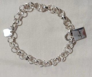 Pulsera de eslabones con colgante
