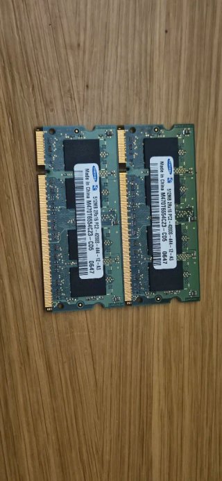 2 Módulos Memoria RAM DDR2 512MB Samsung