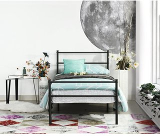 Estructura de Cama Metal Negro 90x190