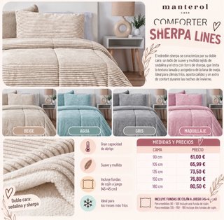 Edredón Sherpa Lines Manterol