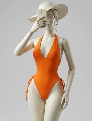 Traje de baño naranja