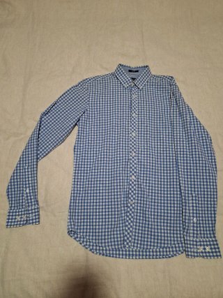 Camisa SFERA Cuadros Azul y Blanco Talla S