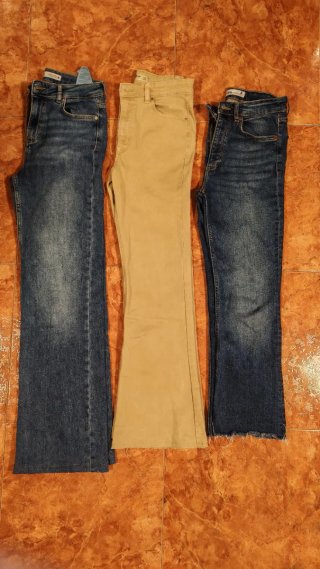 Lote 3 Pantalones Pull&Bear Talla S