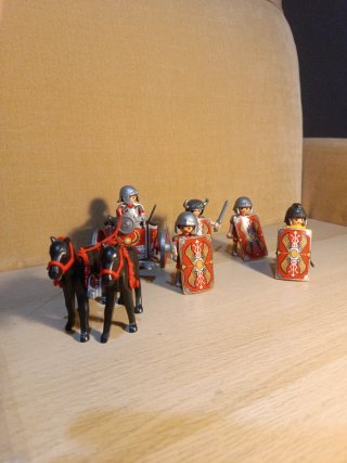Lote Playmobil Romanos con Cuadriga Roma