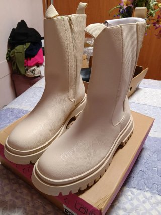 Botas Beige Talla 39
