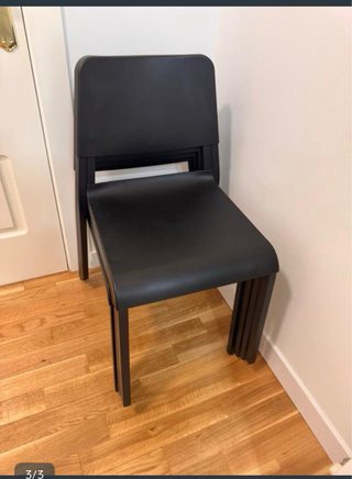 4 Sillas Ikea Teodores Negras