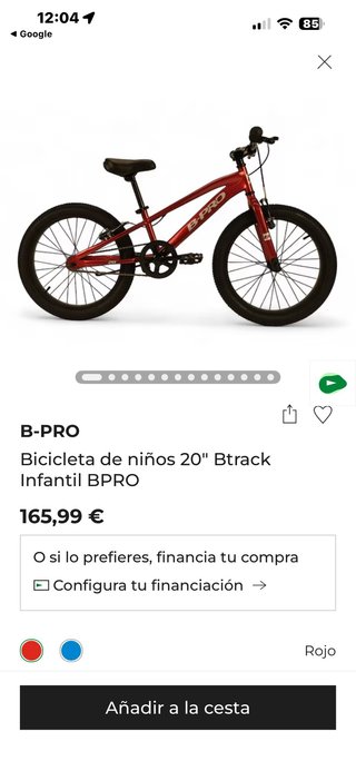 Bicicleta Infantil B-PRO Btrack 20